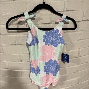 Ruffle Butts Floral Kids One Piece Swimsuit